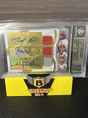 2018 Topps Triple Threads Auto Relic Combo Yadier Molina Auto /27 • $250