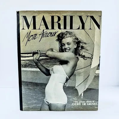 Marilyn Mon Amour: Andre De Dienes 1986 HCDJ Carlton Books Marilyn Monroe Book • $18