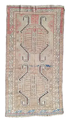 Antique 19th Century Lenkoran Kazak Caucasian Carpet Hand Knotted Rug • £174.99