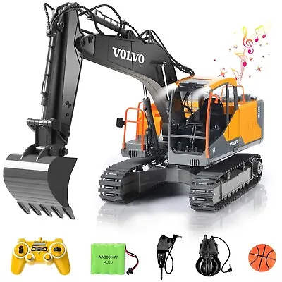 DOUBLE E Volvo RC Excavator 17 Channel 3 In 1 Construction Toys 17 Channel R... • $171.85