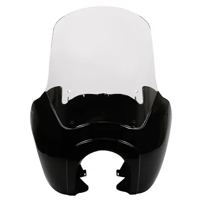 Black Front Fairing For Harley-Davidson Club Style Dyna Super Glide FXR T-Sport • $64.50