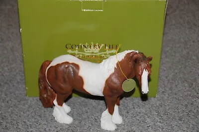 Leonardo Country Life Collection Large Skewbald Cob Horse LP12868 - Boxed • £19.99