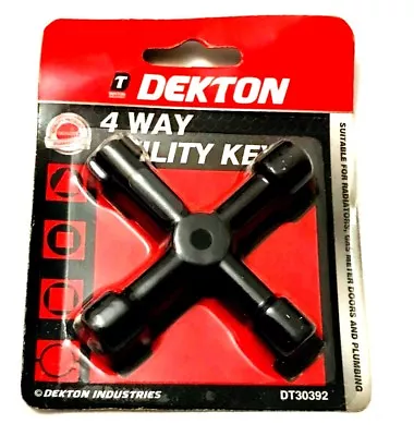 £2.89 • Buy 1 X  Gas Electric Utility Meter Radiators Box Steel Triangle 4 WAY Key