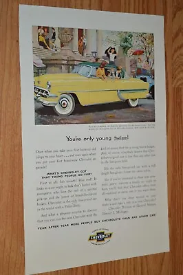 $12.99 • Buy ★1954 Chevy Bel Air Sport Coupe Original Vintage Advertisement Print Ad 54