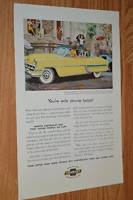 $12.99 • Buy ★1954 Chevy Bel Air Sport Coupe Original Vintage Advertisement Print Ad 54