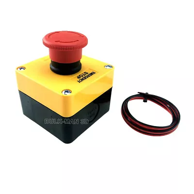 Emergency STOP Button N/C Switch Emergency Stop Switch E-stop Pushbutton Switch • $13.99