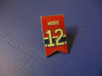 NHL Montreal Canadiens Dickie Moore Retirement Banner Lapel Pin * B3 • $9.99