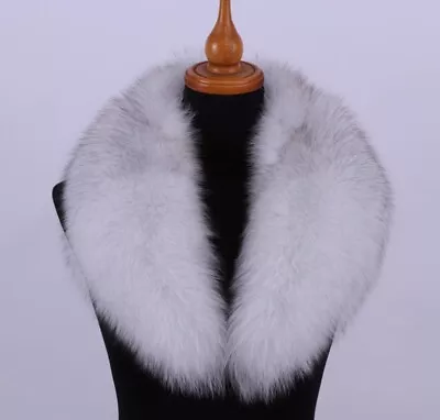 Genuine Real Fur Collar Womens Scarf Shawl Wrap Stole Warm Neck Warmer • $55.99