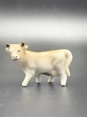 Vintage Figurine Miniature Cow Figurine Enesco Japan Porcelain Handpainted￼ • $9.99