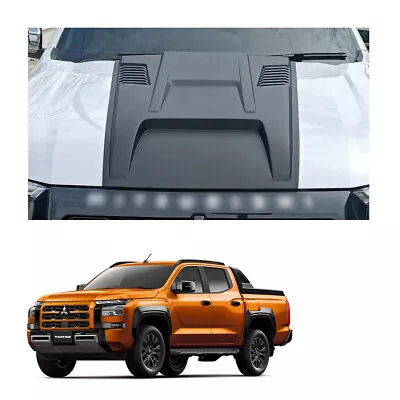 Matte Black Front Bonnet Scoop Cover For Mitsubishi L200 Triton 2024 - 2025 • $367.99