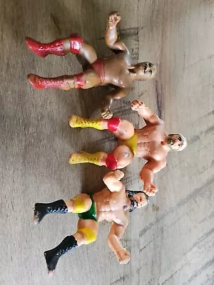 Vintage[3]  1980'S K.O WWF Thumb Wrestlers Wrestling Superstars Figures • $9.99