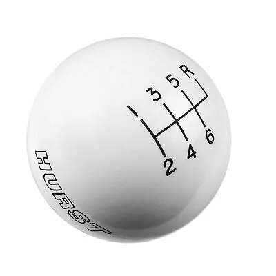 Hurst 1630056 Shift Knob - White 6 Speed 9/16-18 Threads • $68.62