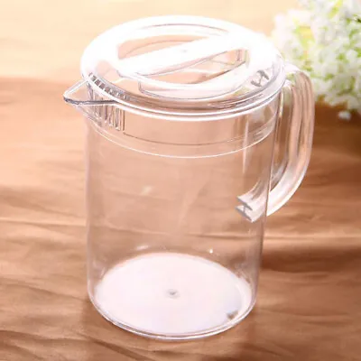 Acrylic   With Handle And Lid Handmade Water Jug For Hot/Cold Water Ice • £16.97