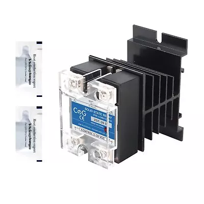 CGELE Solid State Relay SSR-25DA With Heat Sink DC To AC Input 3-32VDC To Out... • $17.45