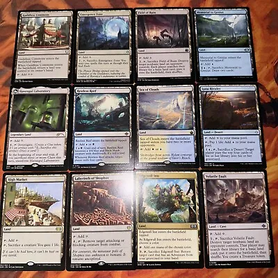 MTG *Rare/Un-Com Land Lot X12 New- Duel- Magic The Gathering: Card Lot TCG Mint • $24.98