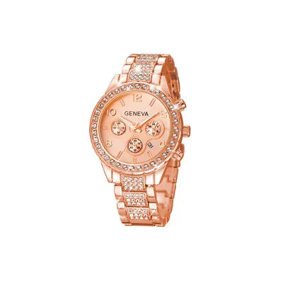 Ladies Wrist Watches Crystal Diamond Bling Women Watch Quartz Rhinestone Lady UK • £5.63