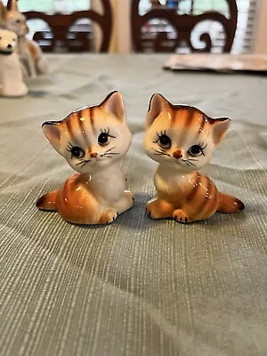 Vintage Orange Tabby Cat Ceramic Figurine Norleans Made In Japan Kittens Lot • $10.25