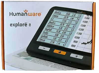 £550 • Buy HUMANWARE Explore 8 Handheld Electronic Magnifier, W/Dual 21MP Camera, Used 