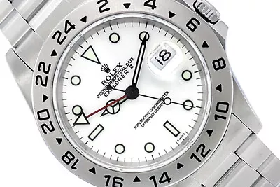 40MM Rolex Explorer II Stainless Steel Watch White Dial *Must See* #16570 • $8000