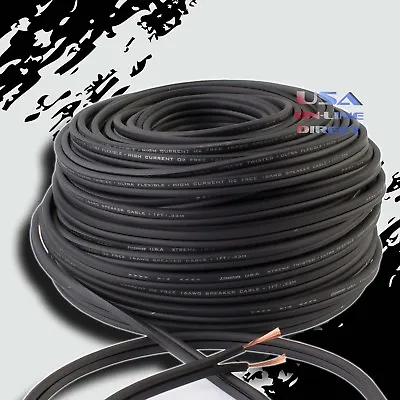 16GA Gauge 100FT BLACK OFC 100% Copper Marine Car Home Audio Speaker Cable Wire  • $32.99