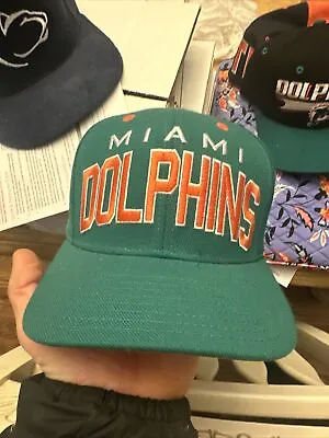 Vintage NWOT Miami Dolphins Snapbacks Cap Hat Vintage Reebok • $23