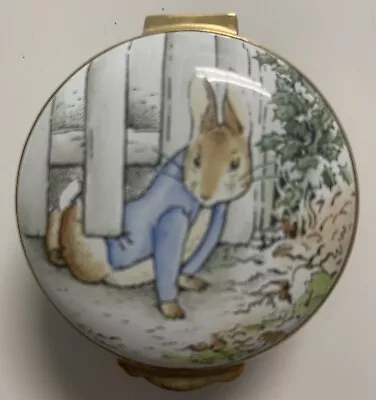 $0.99 • Buy Crummles Beatrix Potter Enamel Trinket Pill Box Peter Rabbit