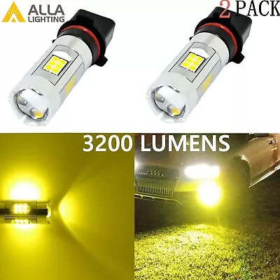 Alla Lighting LED Fog DRL Driving Daytime Running Light Bulb Lamps Golden Yellow • $29.98