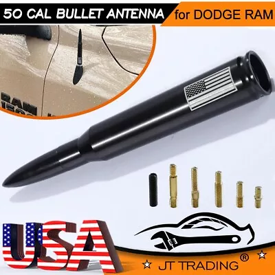 50 Cal Flag Bullet Antenna Fits Dodge RAM 1500 2500 3500 4500 Pickup Trucks Car • $15.49