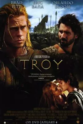 TROY Movie POSTER 11 X 17 Brad Pitt Eric Bana Orlando Bloom I • $11.95