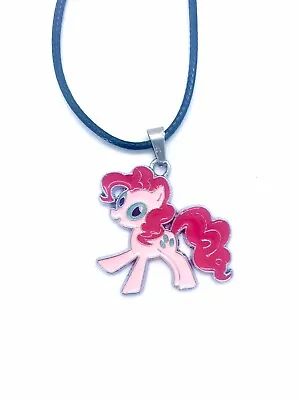 My Little Pony Pinkie Pie Necklace Charm Gift UK Seller Fast Shipping • £4.64