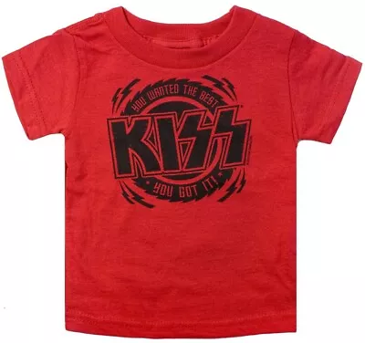 86128 Red  You Wanted The Best You Got It  KISS Sourpuss Shirt Rock Metal 12M • $9.99