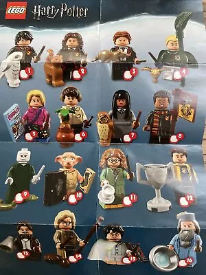 71022 Harry Potter Series 1 Minifigure Checklist Only • $2.95