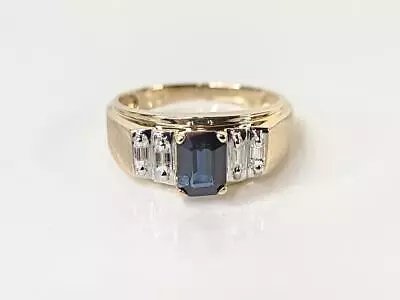 14K Yellow Gold Lab Created APX 1 1/2 CTW Sapphire Cubic Zirconia Ri (AM1080530) • $399.99