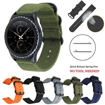 Nylon Canvas Woven Sport Watch Band Strap For Samsung Gear S3 Classic / Frontier • $14.99
