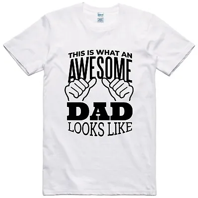 Awesome Dad T Shirt Fathers Day Birthday Gift Mens Funny Slogan  • £8.99
