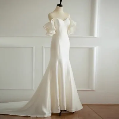 Elegant White Wedding Dress / Formal Dress Size 6-10 New. Free Postage. • $179