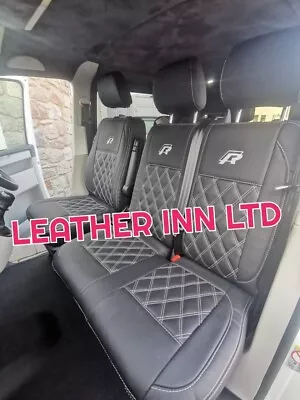 Vw Transporter T5 T6 Seat Covers 6s Kombi 1+2 & Rear 1+2  With R Logos • $384.57