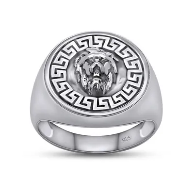 Lion Head Band Ring For Men's 925 Sterling Silver • $79.16