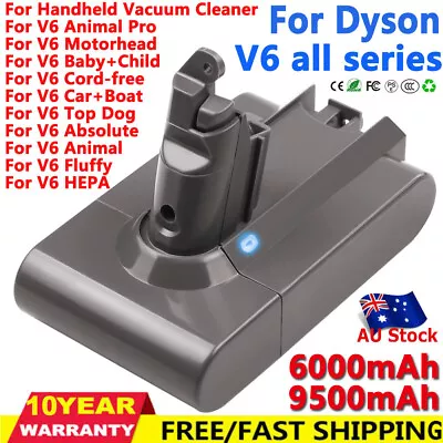 9500mAh Replacement Battery For Dyson V6 Animal Lithium Absolute Motorhead Slim • $30.99