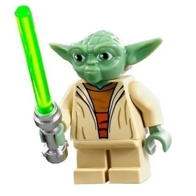 LEGO Star Wars Yoda Clone Wars White Hair Printed Back Minifigure Sw0446 75002 • $32.46