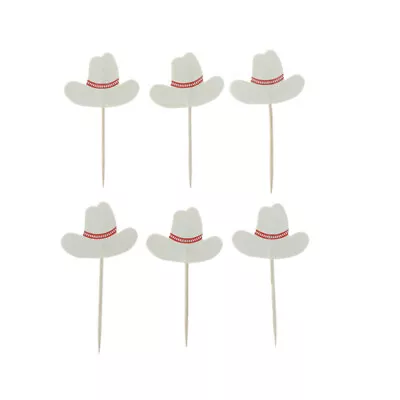 24pcs West Cowboy Cupcake Topper Birthday Party Cake Decor Supplies BWR • $5.59