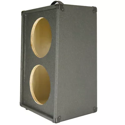 2X10 Vertical Slanted Guitar Speaker Empty Cabinet Charcoal Black Tolex G2X10VSL • $179.95