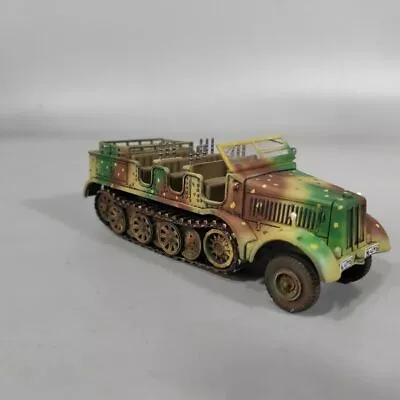 1:72 WWII German SD.KFZ.8 Half Track Vehicle Light And Shadow Camouflage Model! • $79.81