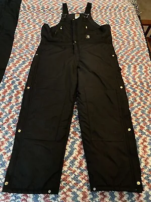 Carhartt Extremes Yukon Arctic R33 Quilted Insulated Bib Overalls Men's 40x30 • $69.50