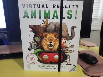 Abacus Animals Virtual Reality Headset & Scratch Interactive Books Tools W/ Box • $15