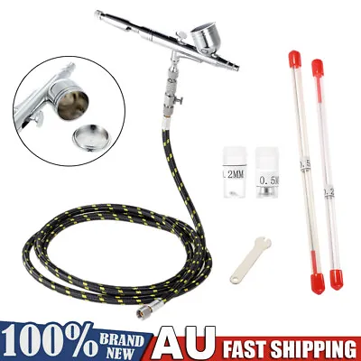 KKmoon Gravity Feed Double Action Airbrush Set With Hose For Painting Model Tool • $29.99