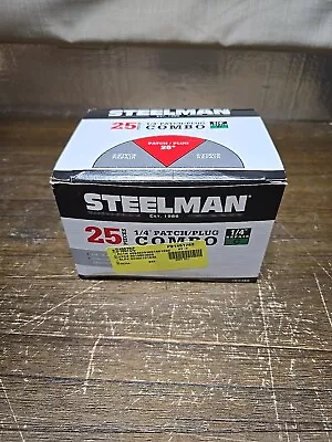 Steelman JSG382 1/4  (6.4 Mm Stem) Patch/Plug Combo 25 Pcs Tire Repair Kit NEW • $29