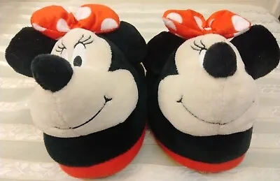 Minnie Mouse Disney Toddler Girl's Gently Worn House Slippers  Size 11/12 • $11.99
