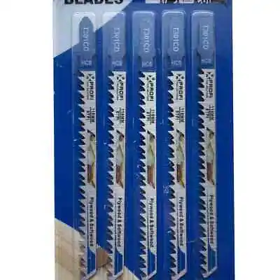 Jigsaw Blades For Macallister MSJ500 5 Pack Straight/Curve/Metal Cut • £4.99