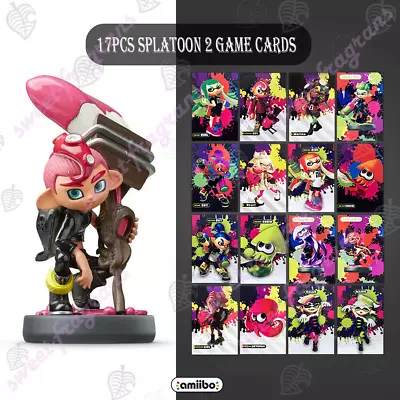 $20.89 • Buy 17PCS PVC NFC Tag Game Cards Splatoon 2 Octoling Octopus For Switch Gift Hot NEW